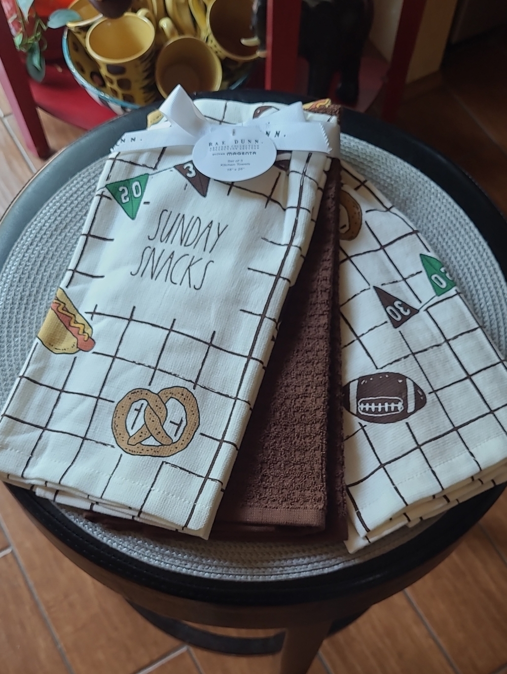 Rae Dunn Sunday Snacks Kitchen Towel Trio